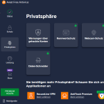 Avast Free Antivirus Privatsphäre