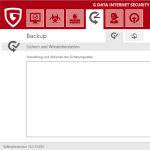 G Data Internet Security Backup