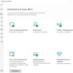 Windows Defender Startseite