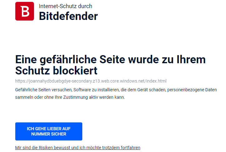 Bitdefender Phishing Schutz