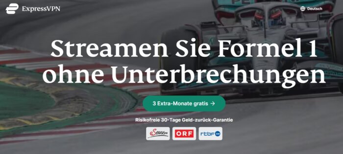 ExpressVPN  zum Streaming von Formel-1-Rennen