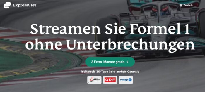 ExpressVPN zum Streaming von Formel-1-Rennen