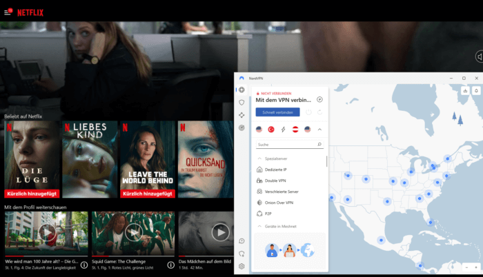 Netflix mit NordVPN