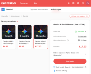 Gemini Angebot